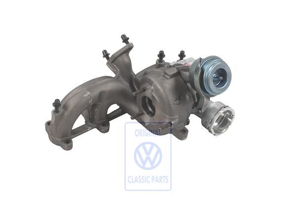 Volkswagen New Beetle (9C) uitlaatspruitstuk met turbo (ATD)