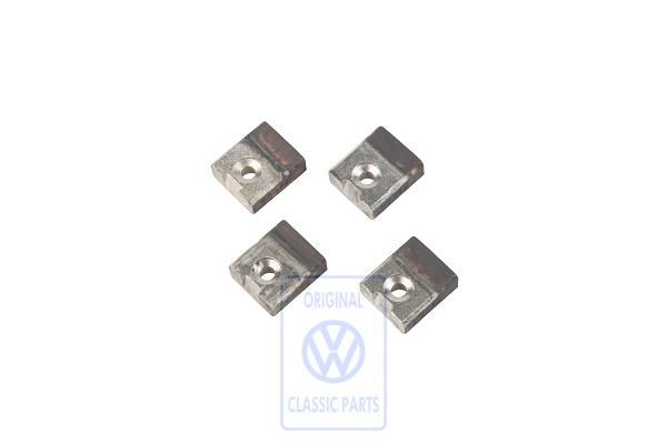 Volkswagen Iltis set koolborstels startmotor 24 V (YX, WL)