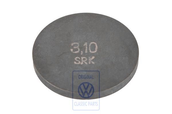 Volkswagen stelplaatje klepspeling 3,1 mm