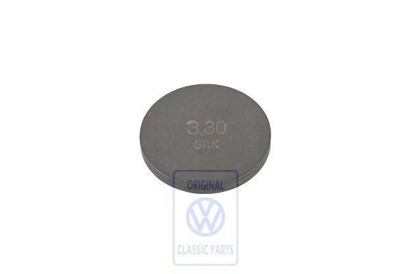 Volkswagen stelplaatje klepstoter 3,3 mm
