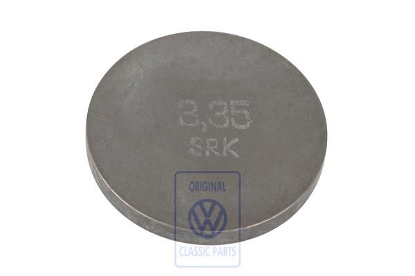 Volkswagen stelplaatje klepstoter 3,35 mm
