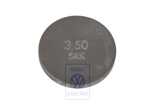 Volkswagen stelplaatje klepstoter 3,5 mm