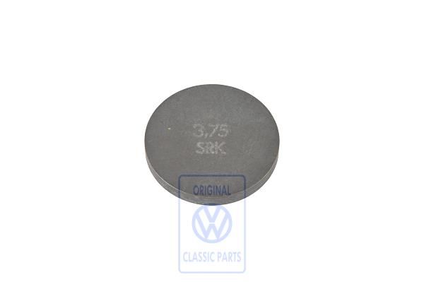 Volkswagen stelplaatje klepstoter 3,75 mm