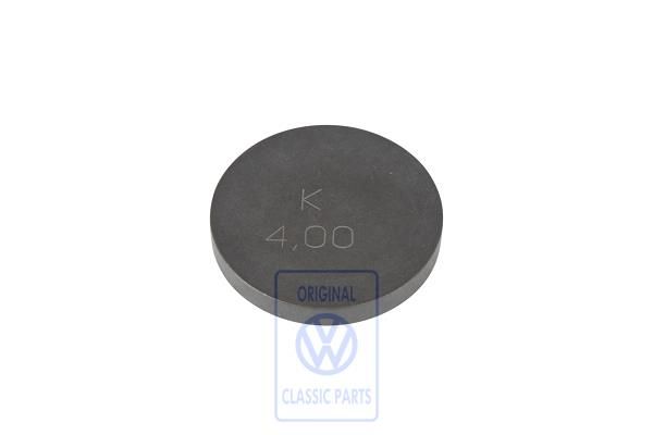 Volkswagen stelplaatje klepstoter 4 mm