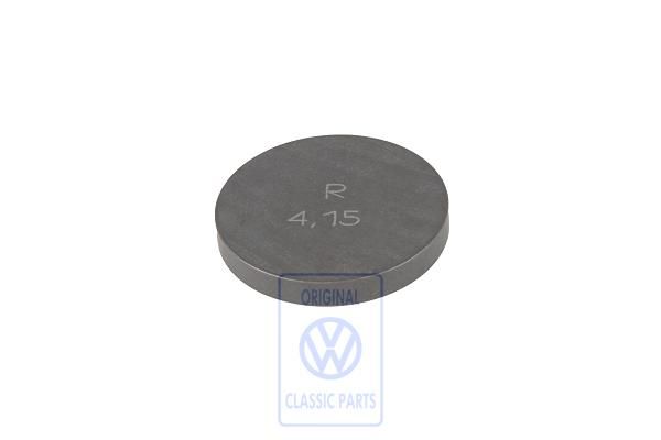 Volkswagen stelplaatje klepstoter 4,15 mm