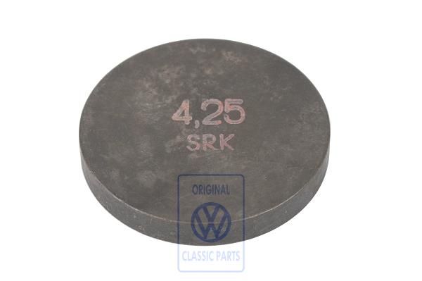 Volkswagen stelplaat klepstoter 4,25 mm