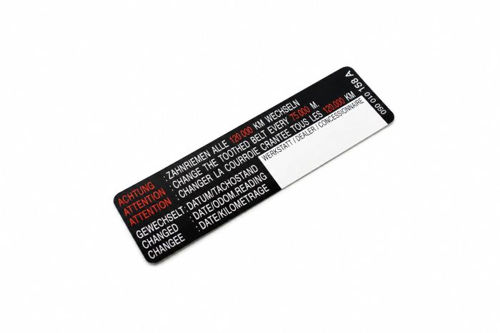 Originele sticker 'attentie'