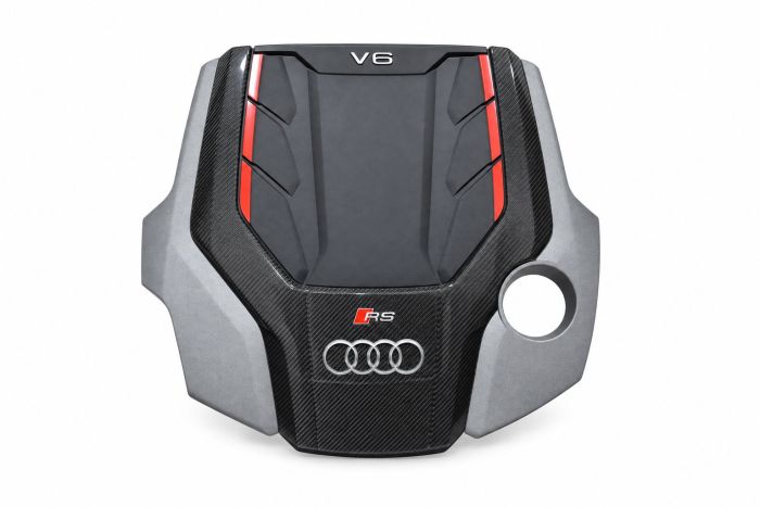Audi RS4 (B9/8W), RS5 (B9/F5) motorafdekplaat - carbon