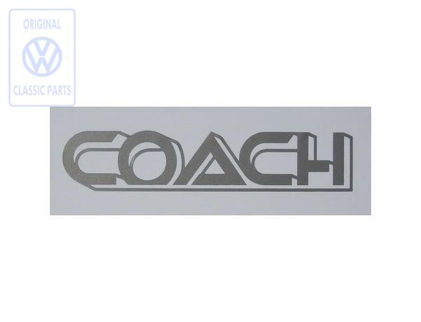 Volkswagen COACH-foliesticker - donker titaanzilver