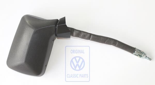 Volkswagen buitenspiegel vlak, handverstelbaar - rechts, satijnzwart