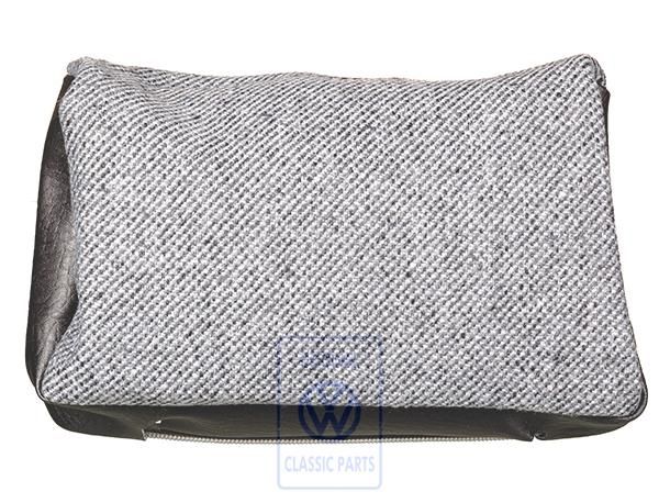 Volkswagen hoofdsteunbekleding - grijs/zwart stof/kunstleer