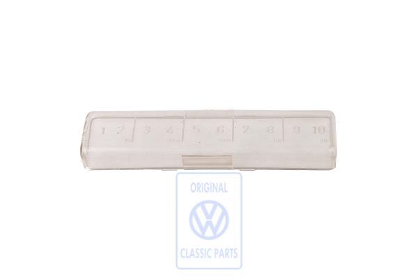 Volkswagen Transporter T2 deksel 10-voudige zekeringkast