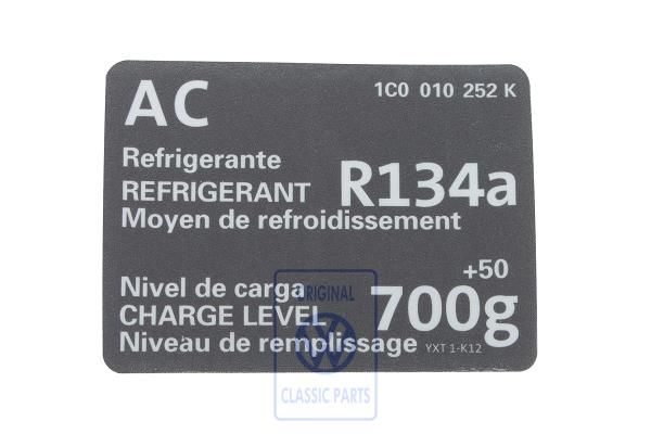 Volkswagen New Beetle (9C) aircosticker