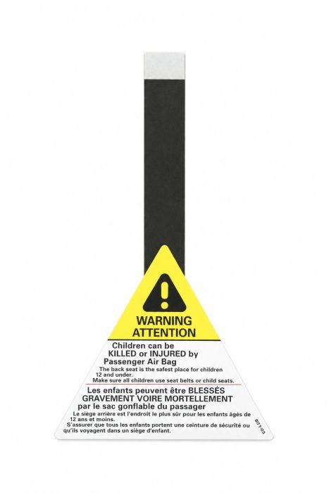 Originele sticker attentie-veiligheids