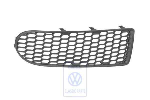 Volkswagen New Beetle (9C) luchtgeleidingsrooster voorbumper - links, satijnzwart