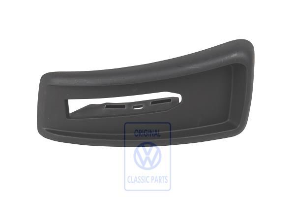 Volkswagen New Beetle (9C) afdekplaat rugleuningontgrendeling - rechts, zwart