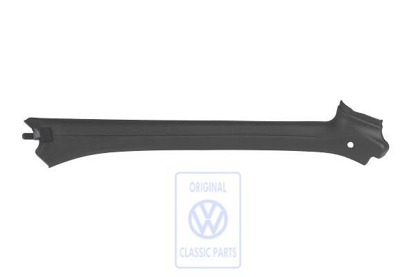 Volkswagen Golf 3 (1H) bekleding A-stijl rechtsboven - satijnzwart