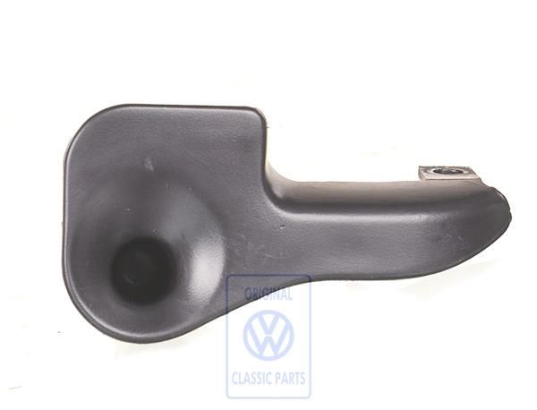 Volkswagen Golf 3 (1H) opname cabriokapsluiting - linksvoor, satijnzwart