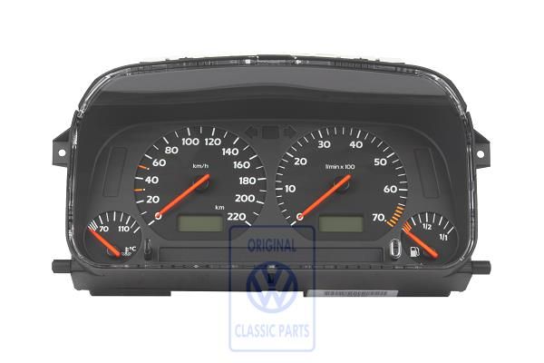 Volkswagen Golf 3 (1H) instrumentenpaneel 220 km/h (AKS, AFT)