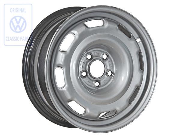 Volkswagen Golf 3 (1H) stalen velg 6,5Jx15 H2 ET43 5x100 - chroom (VR6)