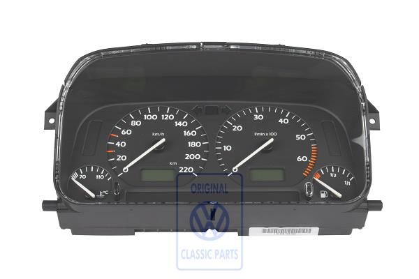 Volkswagen Golf 3 (1H) instrumentenpaneel 200 km/h (AEE, AEX)