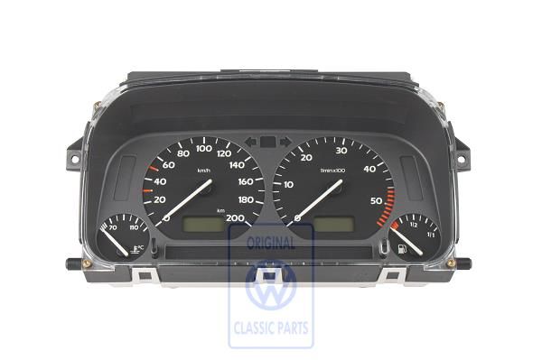 Volkswagen Golf 3 (1H) instrumentenpaneel 200 km/h met toerenteller (1Y)