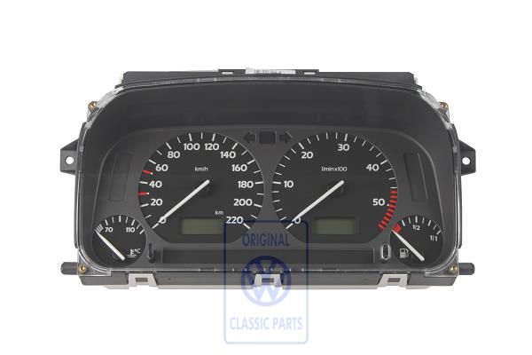 Volkswagen Golf 3 (1H) instrumentenpaneel 220 km/h met toerenteller (1Z, AFN, AHU)