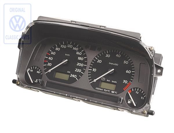 Volkswagen Golf 3 (1H) instrumentenpaneel 240 km/h met slijtage-indicator (ABF)