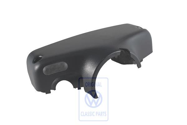 Volkswagen Golf 3 (1H) stuurkolombekleding onder - satijnzwart, met airbag