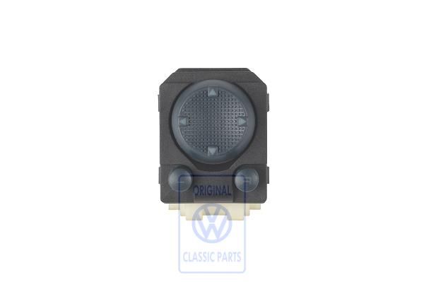 Volkswagen Golf 3 (1H) schakelaar spiegelverstelling - mauritiusblauw