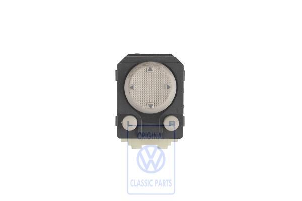 Volkswagen Golf 3 (1H) schakelaar buitenspiegelverstelling - kiezelgrijs