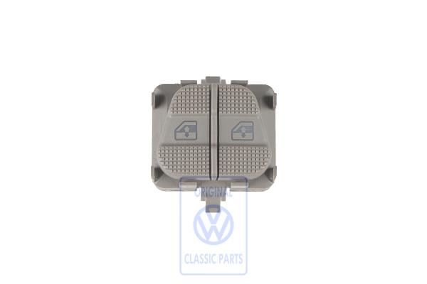 Volkswagen Golf 3 (1H) schakelaar elektrische ruit voor - links, beverbruin