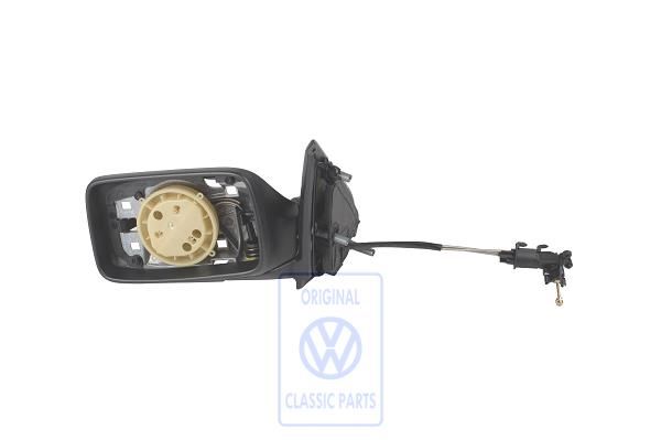 Volkswagen Golf 3 (1H) buitenspiegelhuis - links, satijnzwart