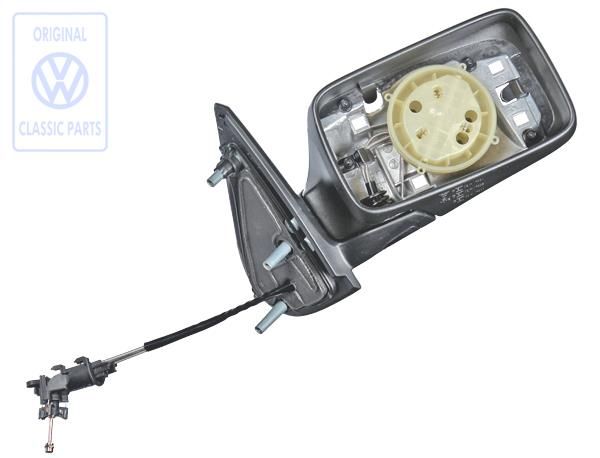 Volkswagen Golf 3 (1H) buitenspiegelhuis rechts - satijnzwart