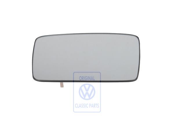 Volkswagen Golf 3 (1H) spiegelglas convex met draagplaat - links