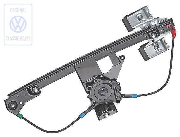 Volkswagen Golf 3 (1H) raammechanisme zonder motor - rechtsachter