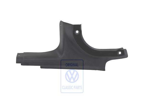 Volkswagen Golf 3 (1H) instaplijst - linksachter, satijnzwart, 4-deurs