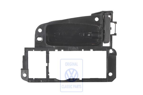 Volkswagen Golf 3 (1H) luchtroosterhuis - links, satijnzwart, linksgestuurd
