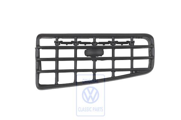 Volkswagen Golf 3 (1H) draaibaar inzetstuk ventilatierooster - satijnzwart