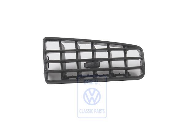 Volkswagen Golf 3 (1H) draaibare inzet ventilatierooster - rechts, satijnzwart