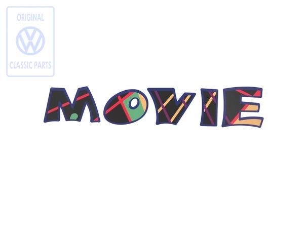 Volkswagen Golf 3 (1H) opschrift MOVIE zijkant - beide zijden