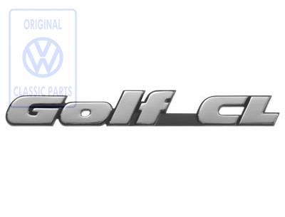 Volkswagen Golf 3 (1H) embleem CL - chroom