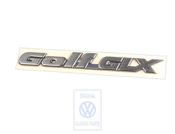 Volkswagen Golf 3 (1H) embleem GLX - satijnzwart/chroom