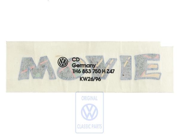 Volkswagen Golf 3 (1H) folieopschrift MOVIE
