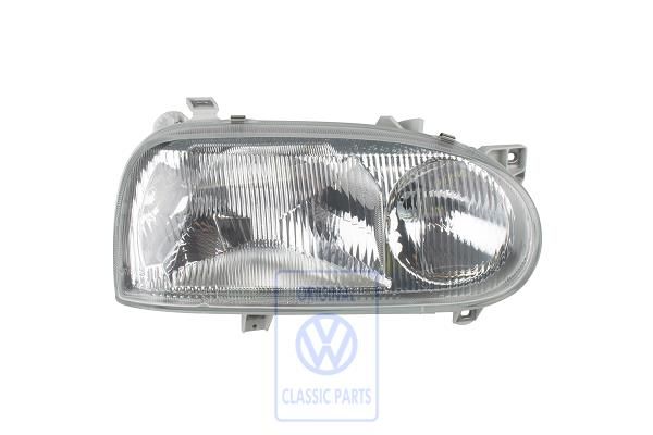 Volkswagen Golf 3 (1H) dubbele halogeenkoplamp - rechts, linksverkeer