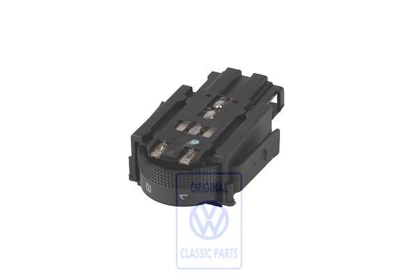 Volkswagen Golf 3 (1H) schakelaar koplamphoogteverstelling - rechts gestuurd