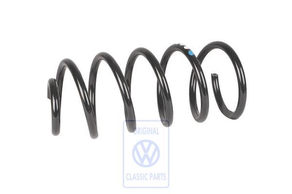 Volkswagen schroefveer - voor, 1 blauw en 4 witte markeringen