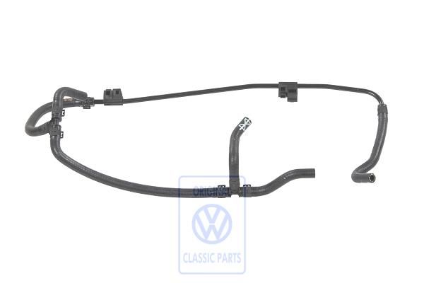 Volkswagen koelvloeistofslang expansievat via gasklephuis (BAD)