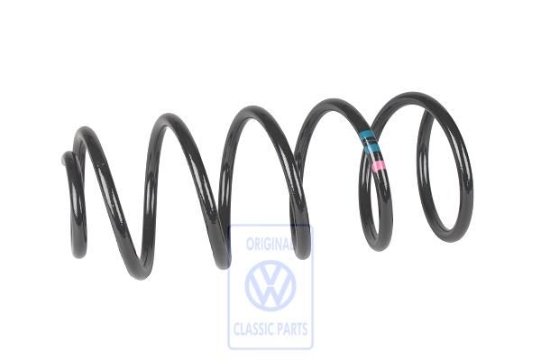 Volkswagen schroefveer voor - voorwielaandrijving, 1x violet, 2x blauw