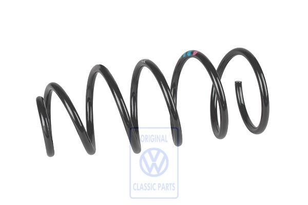 Volkswagen schroefveer voor - voorwielaandrijving, 1x violet, 3x blauw